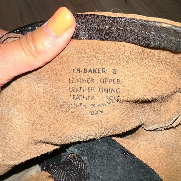 Freebird Baker leather boots black size 8 shoes booties block heel - Picture 6 of 6